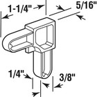 Prime-line Pl 14335 Plastic Screen Corner  1 4 In   Gray  20 Pack 