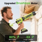 Taskstar Electric Caulking Gun Brushless Cordless Caulking Gun 2x2 0ah Battery
