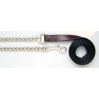 Leather Halter Lead Shank - 3 4  Wide - 30  Chain