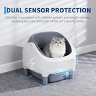 10 5l Self-cleaning Cat Litter Box  Open-top Cat Litter Box W app Wifi Control