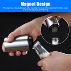 2pcs Automatic Beer Soda Bottle Opener Stainless Steel Magnetic Cap Opening Tool