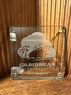 Caribbean Princess 2004 Inaugural Maiden Voyage Glass Trivet Over 20yrs Old Rare