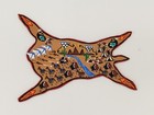Dollhouse Miniature Native American Painted Hide By Artist Sal e-jo 1 12 Scale