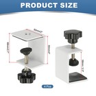 C Clamps  4 Pcs Adjustable Heavy Duty Metal Black Desk Clamp  White