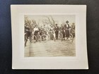 Two 1890s Cabinet Photos Group Of Cyclists   Couple W bicycles 19th Century