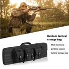 36  Tactical Double Rifle Long Gun Carbine Bag Range Padded Pistol Carry Case