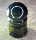 Cd 102 Diamond Pony Glass Insulator - Dark Olive Green - No Chipping
