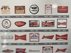 Budweiser Beer  Metal Sign - Anheuser Busch King Beers History Of Logos