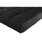 Dhp Futon Mattress 6  Full Size Plush Thermobonded High Density Polyester Black