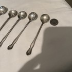 Soda Fountain Spoons 5 Antique Liquid Brand