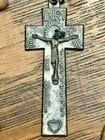 Vintage Italian Catholic Rosary Inri Crucifix Italy Religious Beads Mid Century