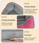 Washable Warm Soft Fleece Pet Blanket Large Cat Dog Kennel Bed Mat Pad Cushion