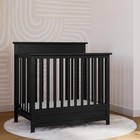 Storkcraft Petal 4 In 1 Convertible Mini Crib With Bonus Crib Mattress Black