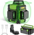 Laser Level 360 Self Leveling  Rechargeable Green Laser 3x360   Cross Line Laz   