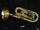 King  4 Valve Bell Front Baritone With Case And Mouthpiece Cleaned And Serviced