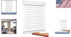 Smooth Faux Wood Blind  Cordless - Bright White 12 x72 