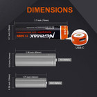 3 7v 3200mah Usb Rechargeable Lithium Lon Battery For Flashlights  Headlamps  Bi