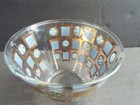1960s Mid Century Modern Culver Carnival Pattern Glass Ice Bucket Mcm Barware