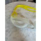 Speedo Adult Swim Goggles Anti Fog Uv Protection Adjustable Yellow Strap Clear