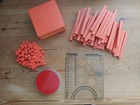 Cuisanaire Math Manipulatives Orange 1000 100s 10s 1s   Fractions