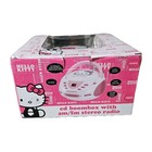 New Hello Kitty Boombox Stereo Am fm Cd Player Sanrio 2014 Kt2024a 