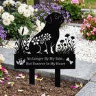 Pug Grave Marker Dog Cemetery Metal Yard Memorial Garden Stake Decoration