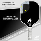 Pickleball Paddles 4 Pack - Usapa Light Graphite Premium Rackets Fiber Face   Po