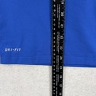 Nike Pro Combat Dri-fit Shirt Mens Medium Blue Compression Long Sleeve Mock Neck