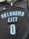 Adidas Nba Oklahoma City Thunder Russell Westbrook Black Jersey  men   s Size S 