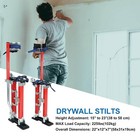 Red 15   -23    Adjustable Drywall Stilts Tool For Painters Walking Taping