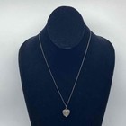 Sterling Silver 925 Heart Locket Necklace And Crystal Bead Bracelet Set 13 6g