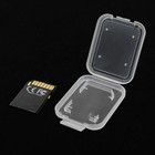 10pcs Protector Holder Plastic Transparent Mini For Sd Sdhc Memory Card Storage