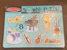 Lot Of Two  2  Melissa   Doug Wooden Sound Puzzles Zoo Animals instruments     New