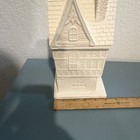 Ceramic Bisque Cottage House Figurine With Turret Unpainted Ready To Paint