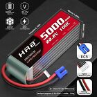 2pcs 22 2v 6s 5000mah Lipo Battery Ec5 For Rc Car Helicopter Airplane Drone