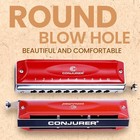 Conjurer  10hole 40tone Chromatic Harmonica Mouth Organ Key C Harmonica New