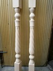 Spiral Twist Stair Balusters 2  Carved Wood Spindles Banisters Staircase Railing