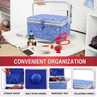 Singer 07228 Sewing Basket With Sewing Kit  Needles  Thread  Pins  Scissors  And