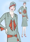 1920s Vtg Ladies Home Journal Sewing Pattern 6302 Uncut Misses Flapper Dress 34b