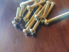 Lot Of 100  8-32 X 1-1 2  Round Head Brass Machine Screws Combo Slotted philips