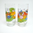 Vintage Mcdonald s Peanuts Camp Snoopy Collection 6  Glass Tumblers Set Of 2 Y81