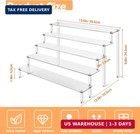 Display Stand For Action Figures  5 Tier Clear Display Collectibles Dessert Hold