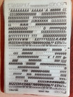 Huge Lot 62 Sheets Letraset Instant Lettering Transfer Letters Crillee Italic
