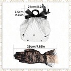 50s Fascinator Women Hat Funeral Veil Hat Pillbox Cocktail Tea Party Headpiece