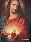 Sagrado Corazon  Sacred Heart  framed Print  Wood Frame   18  X 13 
