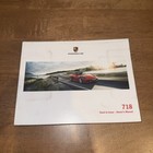 2017 Porsche 718 Boxster Owners Manual Set With Leather Case