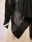 Civil War Mid 19th C Sheer Black Mourning Veil For Dress