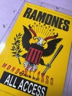 Ramones Commemorative 1992 Mondo Bizarro Tour Backstage  Pass  And Lanyard