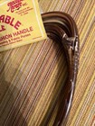 Vintage Purse N Able Dd 301  Fashion Handles Purse Crafts Wood Tone Boho Macrame