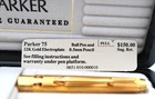 Parker 75 Ballpoint And Pencil Set 22k Gold Plated Electroplate  0 5mm  68672